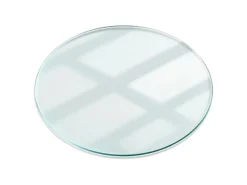 Tulup Tischplatte Glastischplatte Transparent 70x70 cm Ersatzplatte aus Glas für Tisch Runde Glasplatte für Tisch Tischplatte aus Klarglas