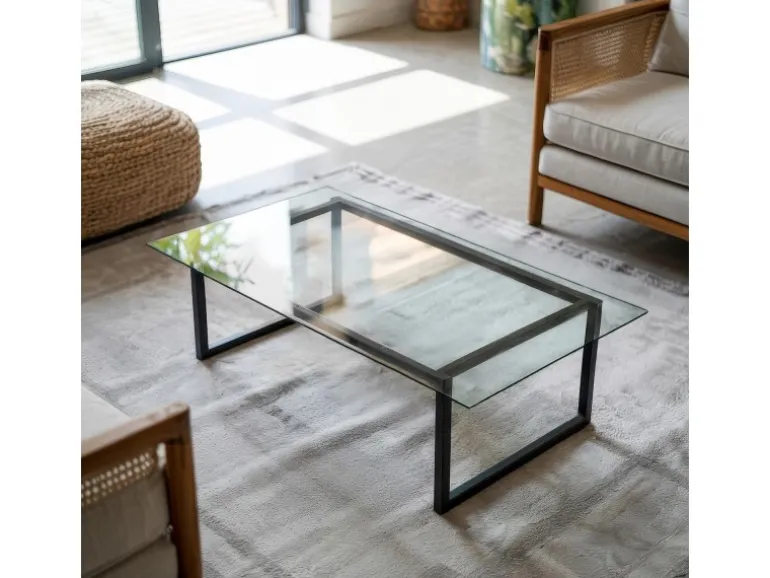 Tulup Tischplatte Klare Glastischplatte 140x70 cm Glastischplatte Transparent Rechteckige Glasplatte für Tisch Transparente Glastischplatte