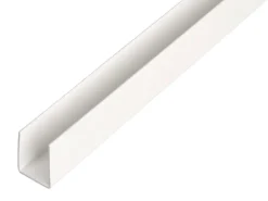 U-Profil Kunststoff 10 mm x 10 mm x 1.000 mm Weiß