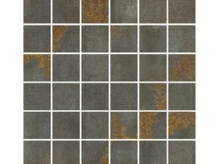 Vabene Mosaikfliese Metallica Feinsteinzeug Titan 30 cm x 30 cm