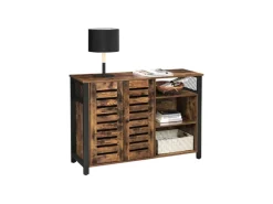 Vasagle Aufbewahrungsschrank 110 cm x 33 cm x 75 cm Braun-Schwarz