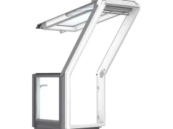 Velux Dachbalkon Obenelement GEL M08 2065 Weiß Lackiert 78 x 136