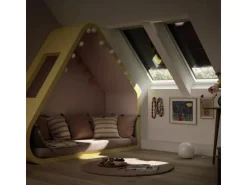 Velux Hitzeschutz-Markise Elektrisch Solar & Verdunkelung SSS MK04 0000S Schwarz