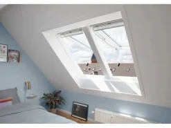 Velux Klapp-Schwing Fenster GPL MK08 2066 Weiß Lackiert 78 x 140 cm