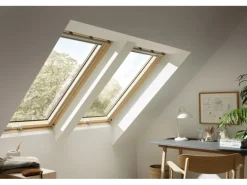 Velux Klapp-Schwing Fenster GPL SK08 3066 Klar Lackiert 114 x 140 cm