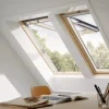 Velux Klapp-Schwingfenster GPL Klar Lackiert Thermo Alu 98 cm x 78 cm