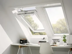 Velux Schwingfenster GGU Polyurethan Einbruch Schutz 118 cm x 66 cm Weiß