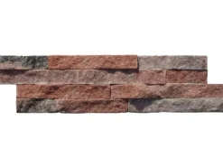 Verblender Quarzit Rot-Bunt 10 cm x 40 cm