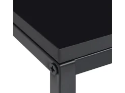 vidaXL Beistelltische 2 Stk. Schwarz Stahl