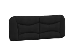 vidaXL Bett mit Matratze Schwarz 140x200 cm Stoff Modell 12007275