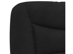 vidaXL Bett mit Matratze Schwarz 140x200 cm Stoff Modell 12007275