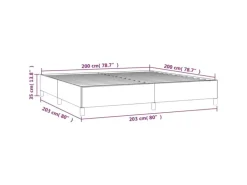 vidaXL Bettgestell Hellgrau 200x200 cm Samt Modell 21368964