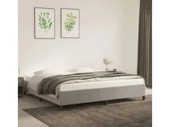 vidaXL Bettgestell Hellgrau 200x200 cm Samt Modell 21368964