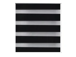 vidaXL Doppelrollo Seitenzug Duo Rollo 100 x 175 cm Schwarz