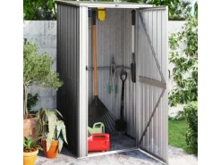 vidaXL Geräteschuppen Anthrazit 118,5x97x209,5 cm Verzinkter Stahl 1038305