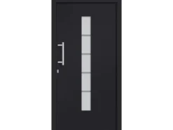 vidaXL Haustür Aluminium und PVC Anthrazit 100x200 cm 3056815