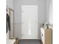 vidaXL Haustür Anthrazit PVC 3385777