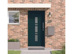 vidaXL Haustür Anthrazit PVC 3385779