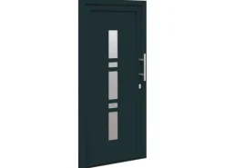 vidaXL Haustür Anthrazit PVC 3385780