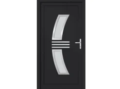 vidaXL Haustür Anthrazit 88x200 cm PVC 3187936