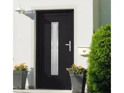vidaXL Haustür Anthrazit 108x200 cm PVC 3187907