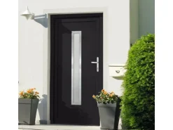 vidaXL Haustür Anthrazit 98x200 cm PVC 3187905