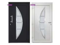 vidaXL Haustür Anthrazit 108x208 cm 279216