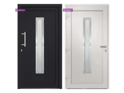 vidaXL Haustür Anthrazit 88x200 cm 279235