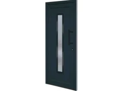 vidaXL Haustür Anthrazit 88x200 cm PVC 3157089