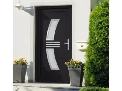 vidaXL Haustür Anthrazit 108x200 cm PVC 3187939