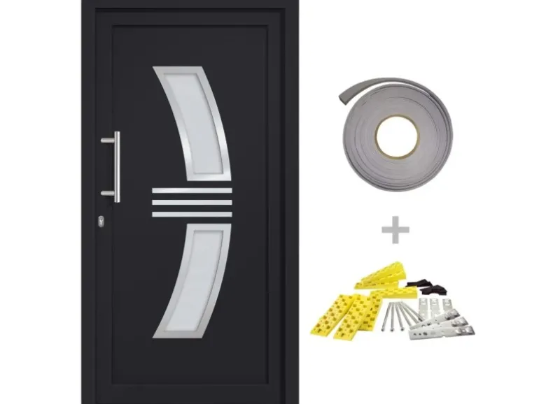 vidaXL Haustür Anthrazit 88x200 cm 3057570