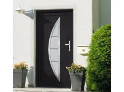 vidaXL Haustür Anthrazit 108x200 cm PVC 3187883