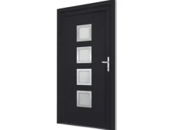 vidaXL Haustür Anthrazit 98x208 cm PVC 3187858