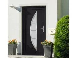 vidaXL Haustür Anthrazit 88x200 cm PVC 3187879