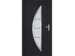 vidaXL Haustür Anthrazit 88x200 cm PVC 3187879