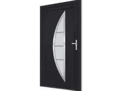 vidaXL Haustür Anthrazit 88x200 cm PVC 3187879