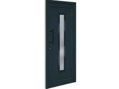 vidaXL Haustür Anthrazit 88x200 cm PVC 3157084