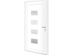 vidaXL Haustür Anthrazit 100x200 cm Aluminium und PVC 3157071