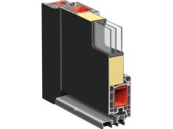 vidaXL Haustür Anthrazit 100x200 cm Aluminium und PVC 3157071