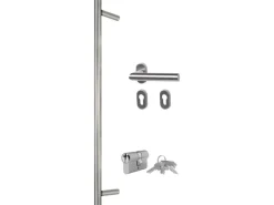 vidaXL Haustür Anthrazit 100x200 cm Aluminium und PVC 3157071