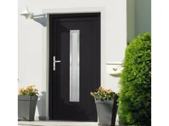vidaXL Haustür Anthrazit 108x200 cm PVC 3187901