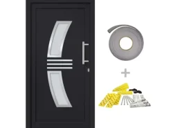 vidaXL Haustür Anthrazit 108x208 cm 3057579