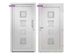 vidaXL Haustür Weiß 98x190 cm 279182