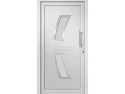 vidaXL Haustür Weiß 88x200 cm 3057565