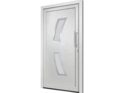 vidaXL Haustür Weiß 88x200 cm 3057565