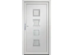 vidaXL Haustür Weiß 88x200 cm PVC 3187837