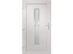 vidaXL Haustür Weiß 88x200 cm PVC 3187885