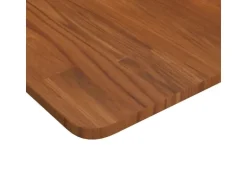 vidaXL Tischplatte Quadratisch Dunkelbraun 40x40x1,5cm Eiche Behandelt