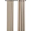 vidaXL Verdunkelungsvorhänge Ösen Leinenoptik 2 Stk Beige 140x245 cm