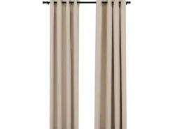 vidaXL Verdunkelungsvorhänge Ösen Leinenoptik 2 Stk Beige 140x245 cm